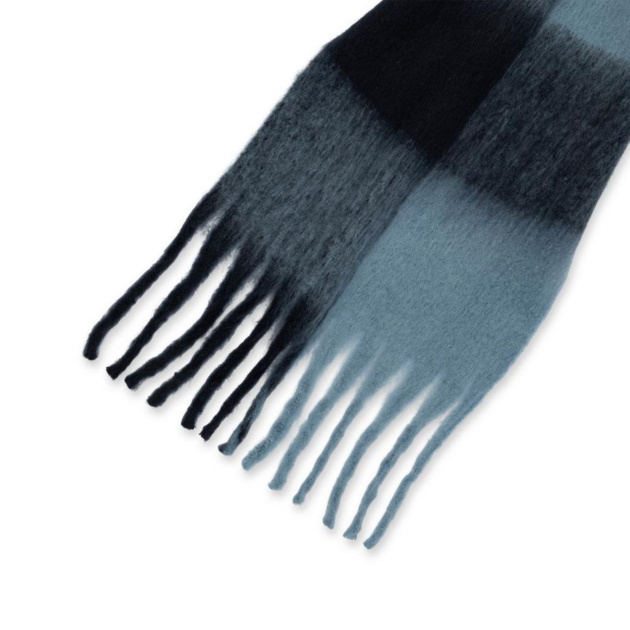 Manor Woman Sciarpa a quadri con frange ritorte  