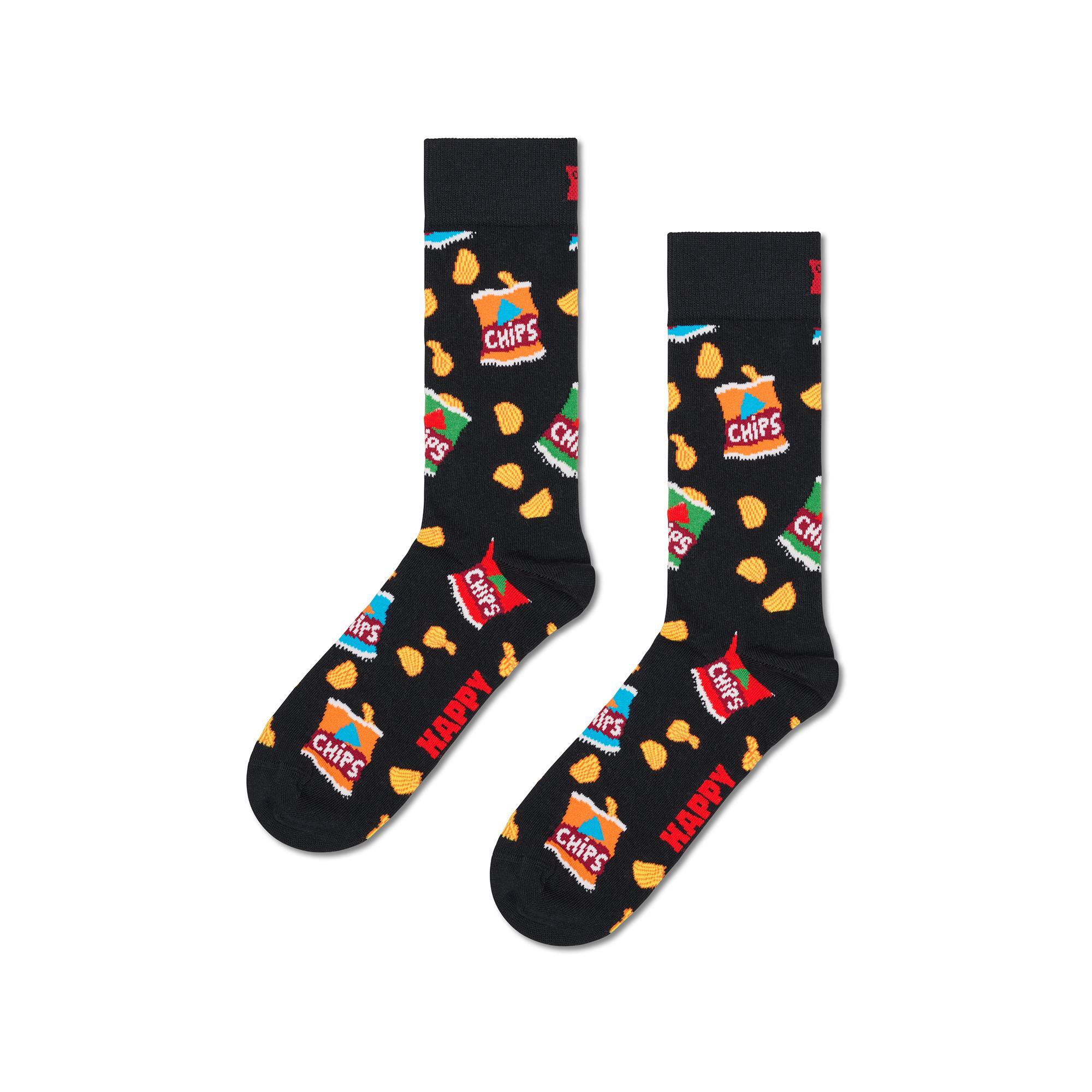 Happy Socks Chips Bag Wadenlange Socken  