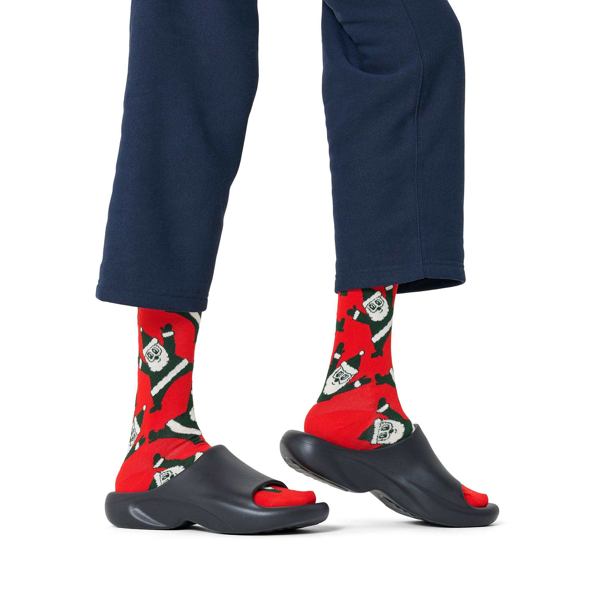 Happy Socks Chaussettes hauteur mollet Santa Sock  