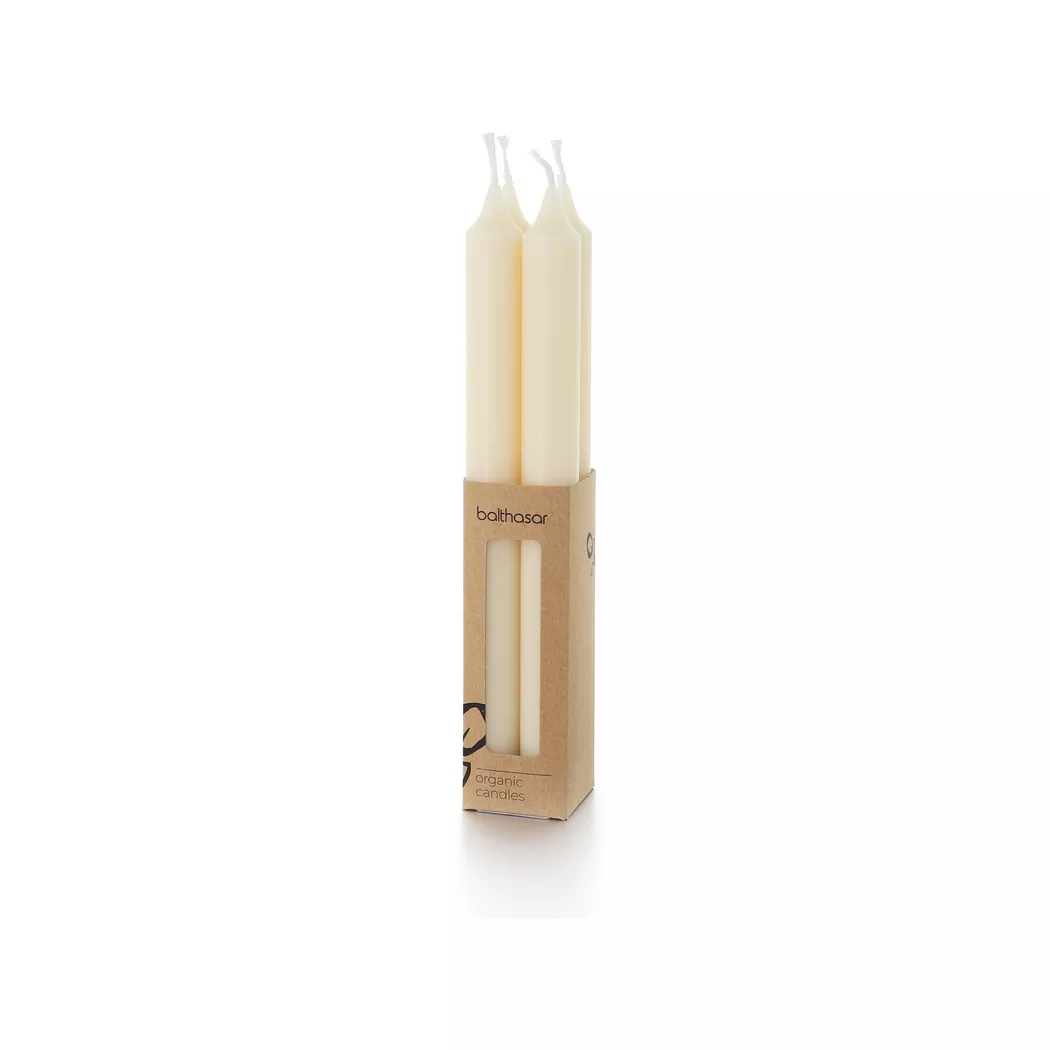 Balthasar - Stabkerzen, 4 Stück, 70X150MM, Ecru