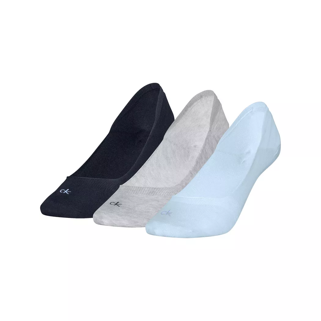 Füßlinge CALVIN KLEIN "CK WOMEN FOOTIE LC", Damen, Gr. 35-38, light blau, Baumwollmischung, normal, Socken