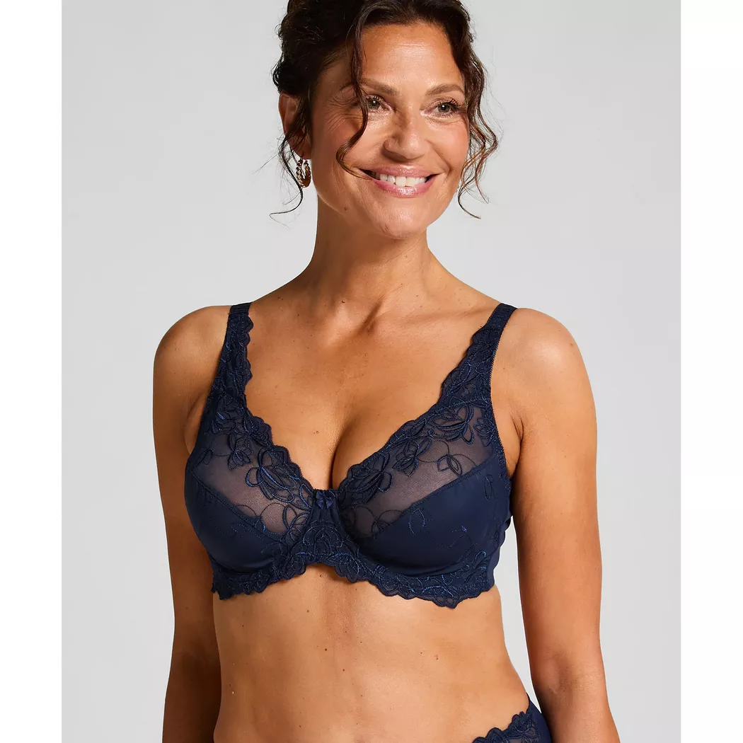 Hunkemöller - Bh, für Damen, Marine, Größe 95E