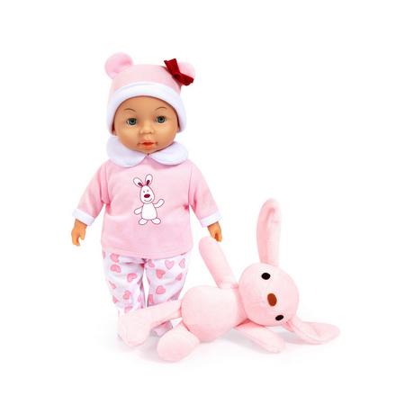 Bayer  Reborn Baby Puppe mit süssem Plüschtier 