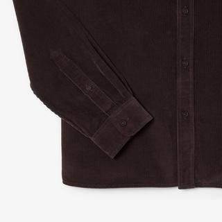 LACOSTE Chemise Manches Longues en Velours Côtelé  