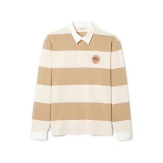 LACOSTE Langarm gestreiftes Poloshirt  