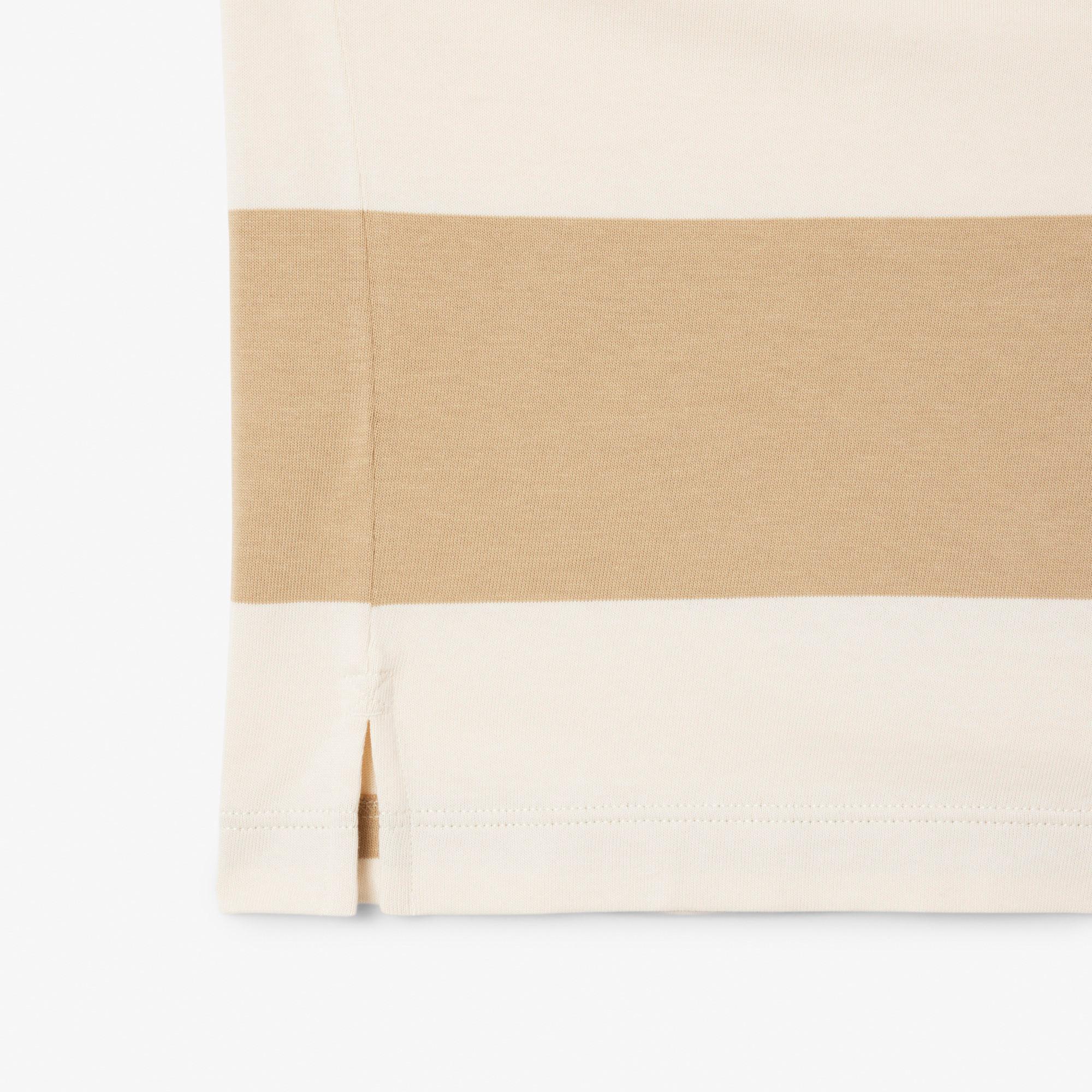 LACOSTE Langarm gestreiftes Poloshirt  