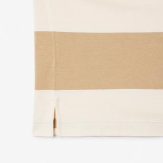 LACOSTE Langarm gestreiftes Poloshirt  