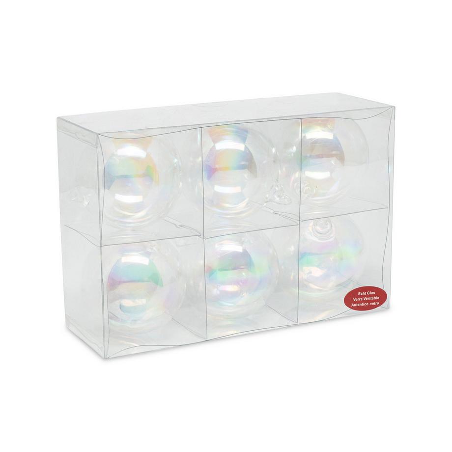 Manor Set di decorazione per l'albero di Natale Glas Kugel Box à 6 Stück 