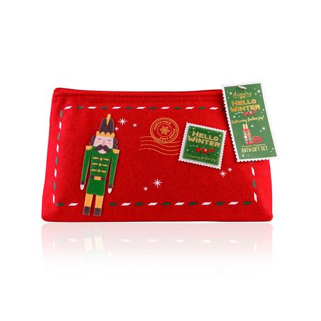 Accentra  Set de bain Hello Winter dans un sac en feutre 