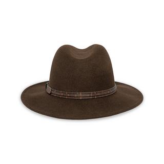Manor Man Chapeau en feutre avec bande en cuir  
