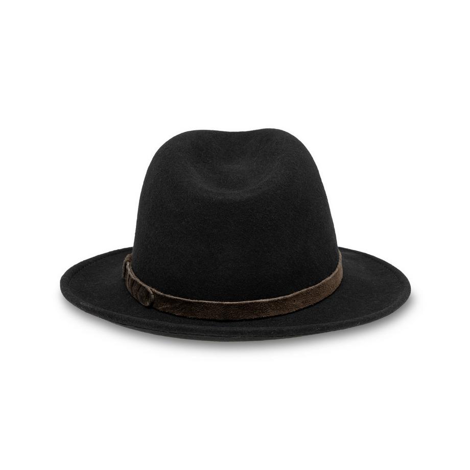 Manor Man Fedora Hut mit Wildlederband  