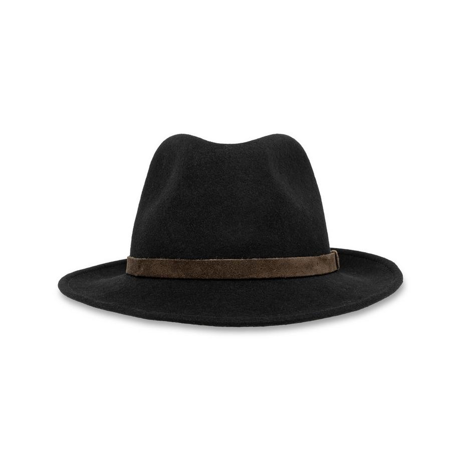 Manor Man Fedora Hut mit Wildlederband  