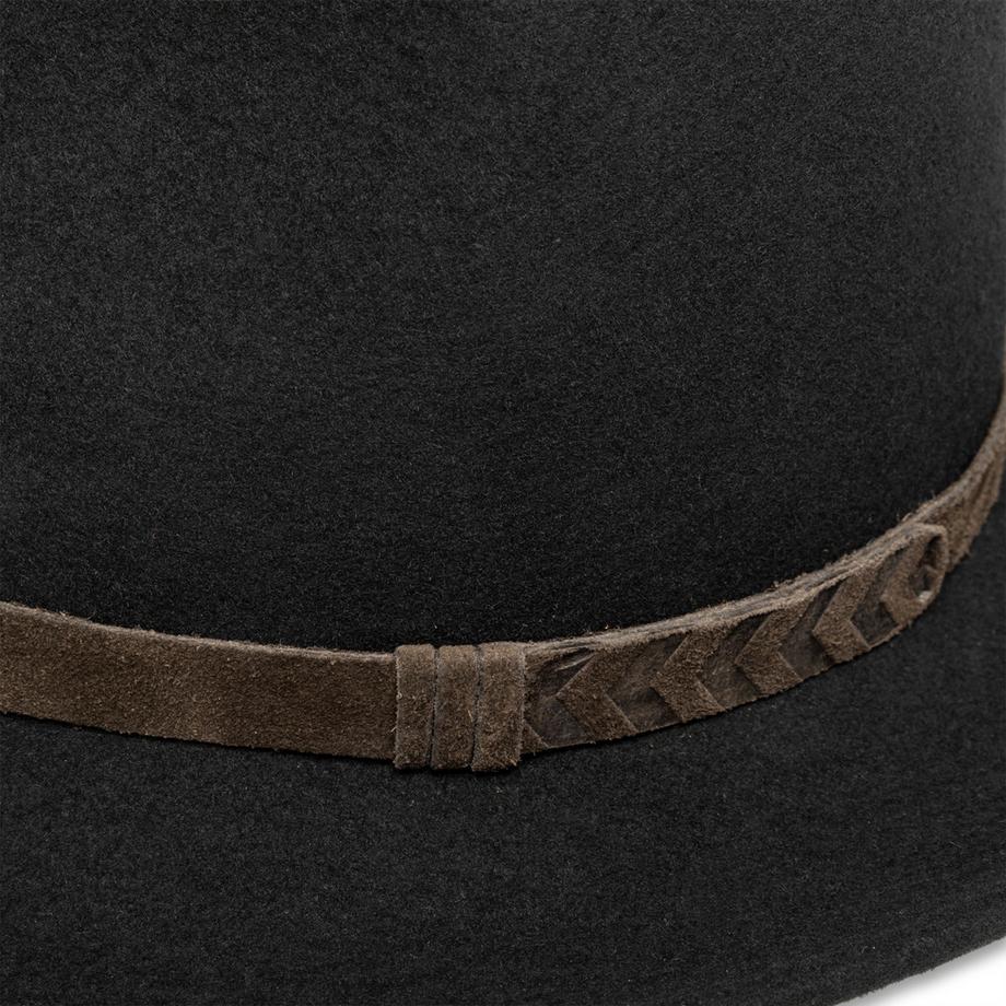 Manor Man Fedora Hut mit Wildlederband  