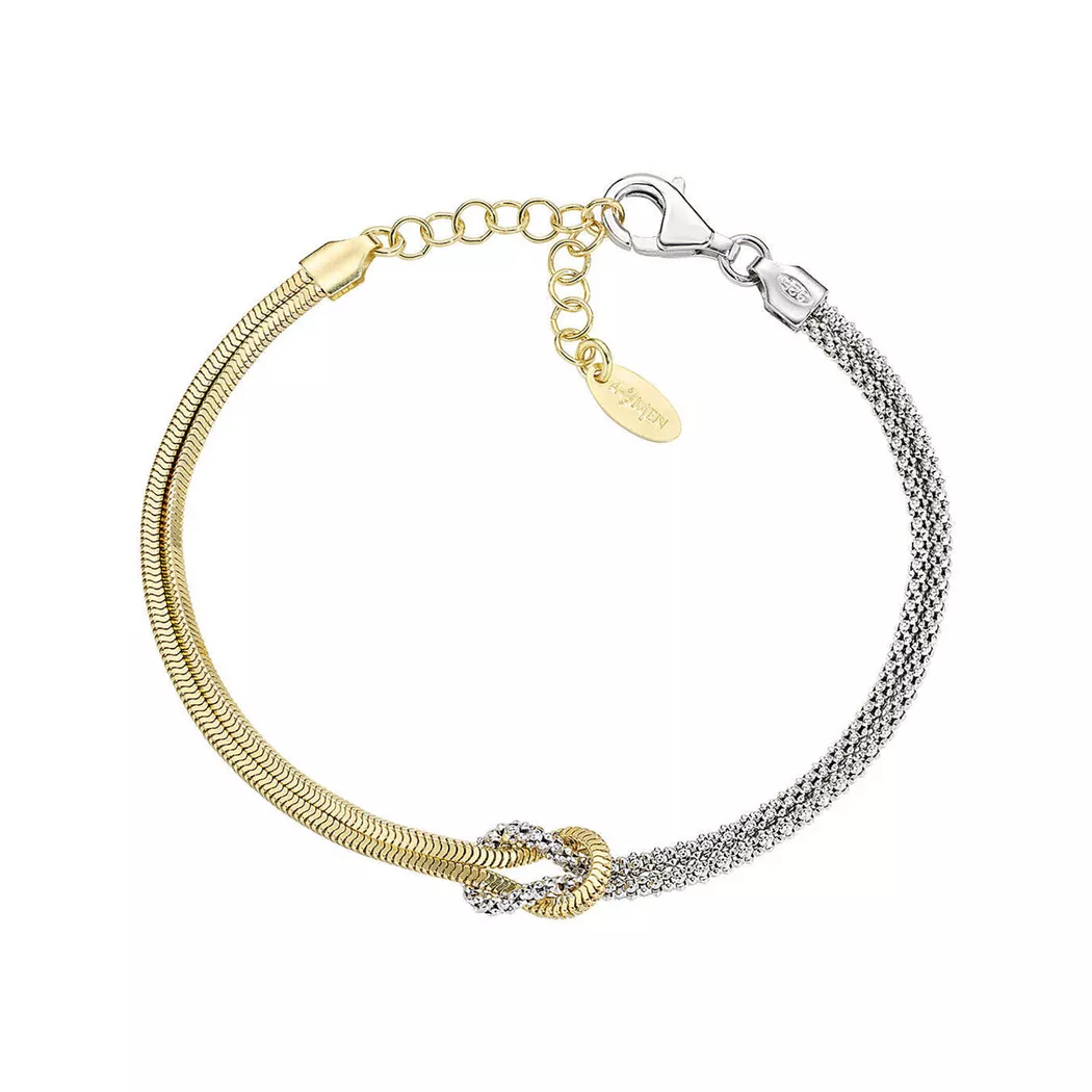 Amen - Armband, Love Knot, 16+3CM, Zweifarbig