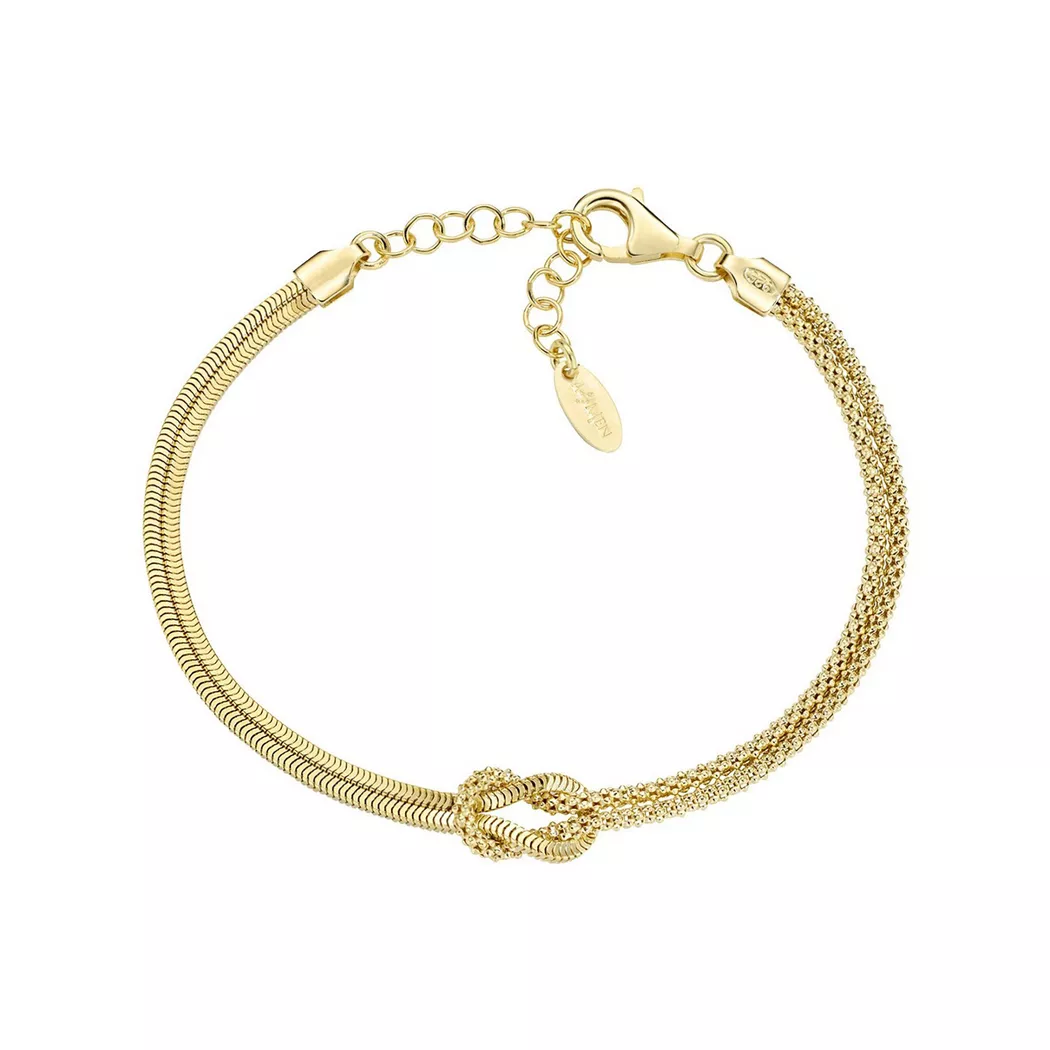 Amen - Armband, Love Knot, 16+3CM, Goldfarben