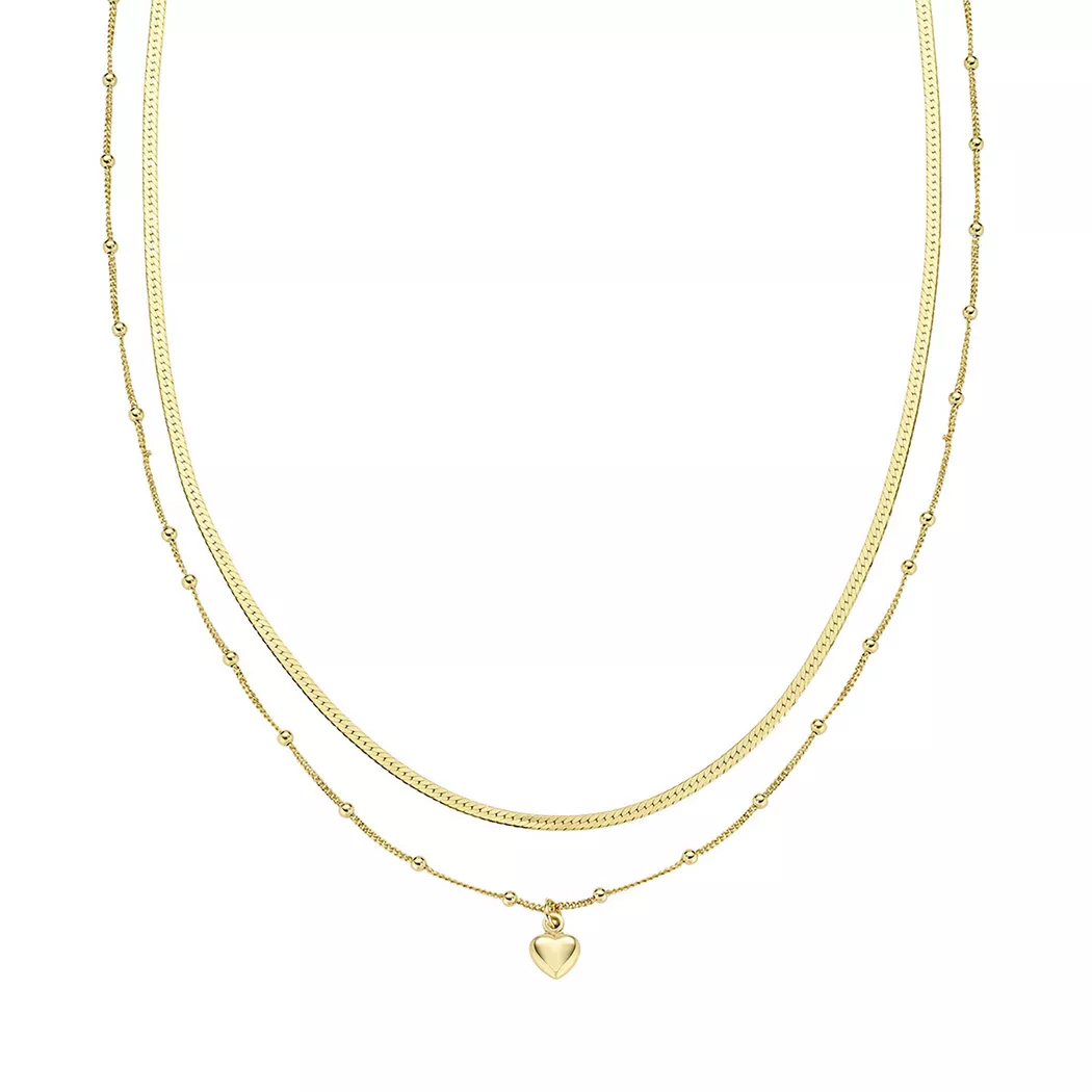 Amen - Halskette, Love, 40.5CM, Goldfarben