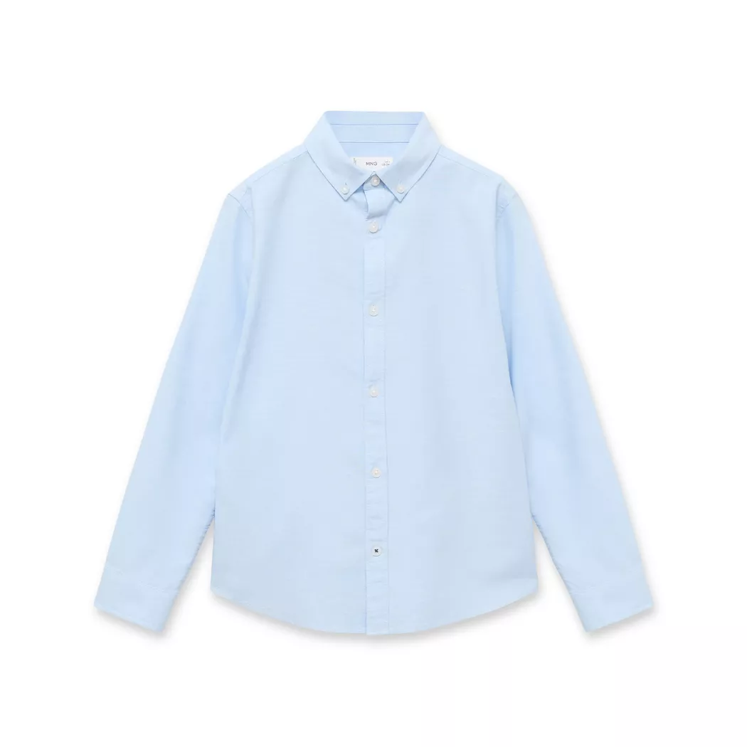 MANGO Kids Oxford Shirt Light Blue 10A