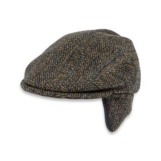 Manor Man Berretto Piatto a Spina di Pesce con Paraorecchie  