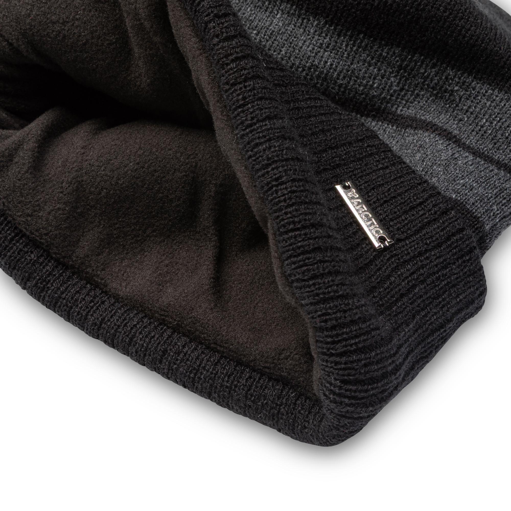 Manor Man Berretto a maglia a righe  