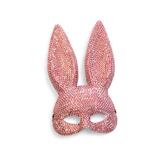 Zoelibat  Halbmaske Glitzer Bunny 