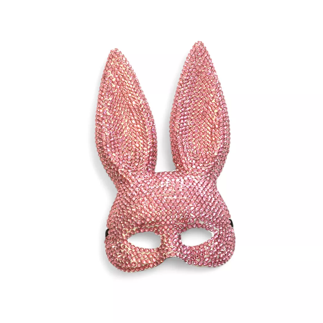 Zoelibat Halbmaske Glitzer Bunny, Multicolor 3