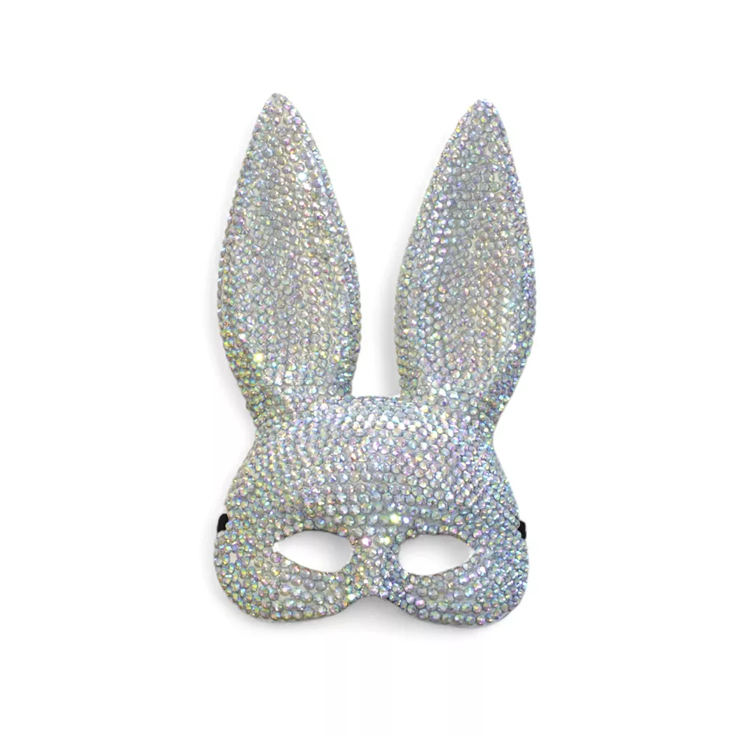Zoelibat Halbmaske Glitzer Bunny, Multicolor 2