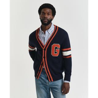 GANT Cardigan V-Ausschnitt Gestreift  