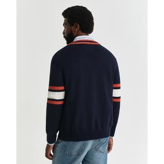 GANT Cardigan V-Ausschnitt Gestreift  