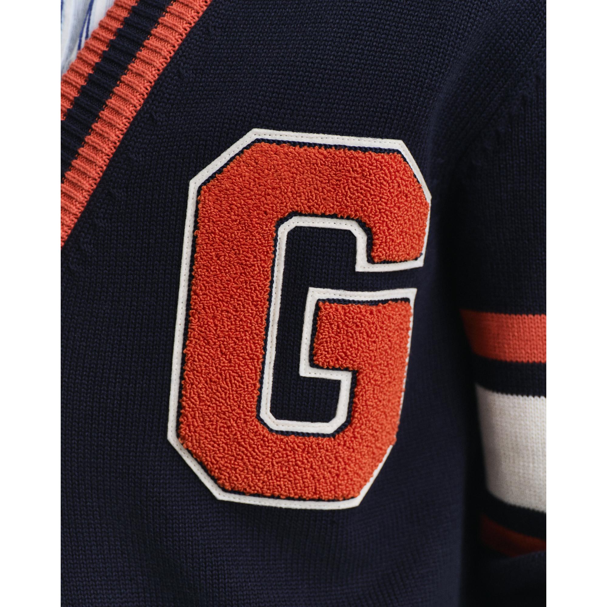 GANT Cardigan V-Ausschnitt Gestreift  