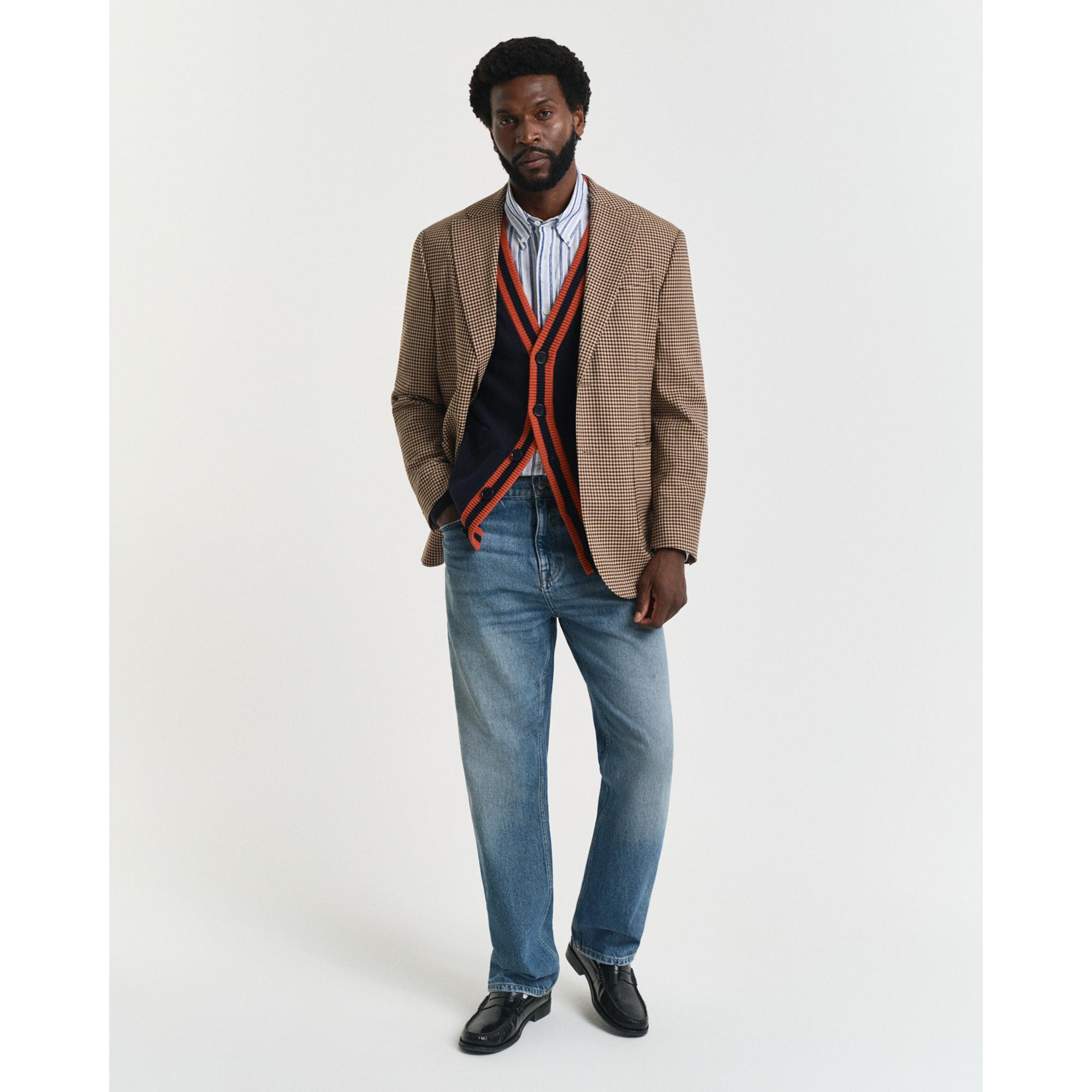 GANT Cardigan V-Ausschnitt Gestreift  