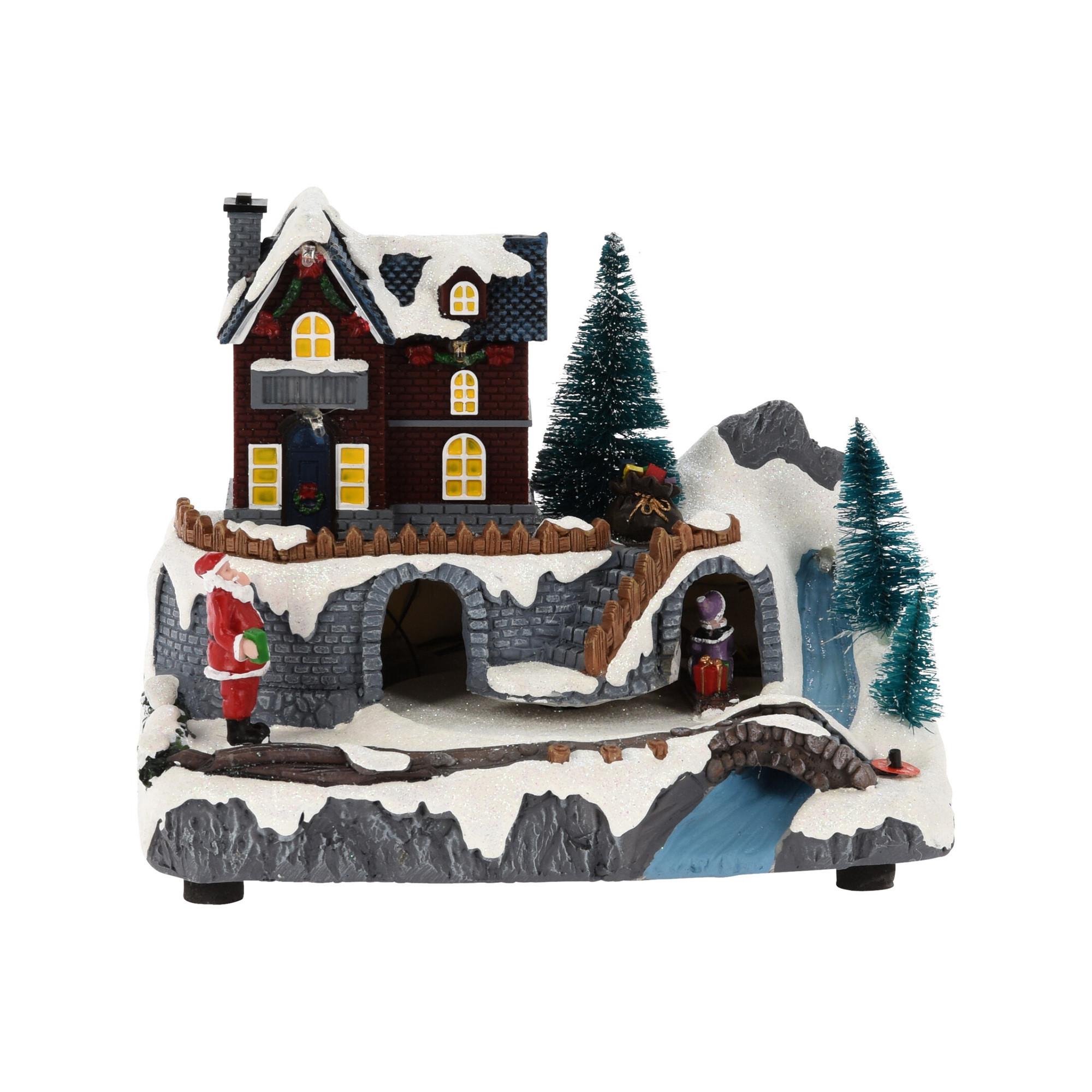  Décoration de Noël à LED Winterbahnhof 