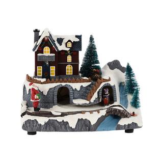  Décoration de Noël à LED Winterbahnhof 