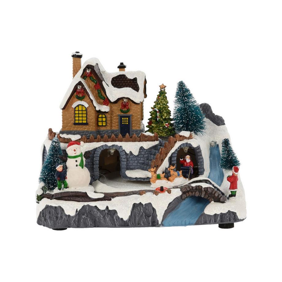  Décoration de Noël à LED Winterbahnhof 