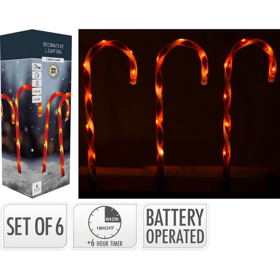  Decorazione di Natale a LED Zuckerstangen 