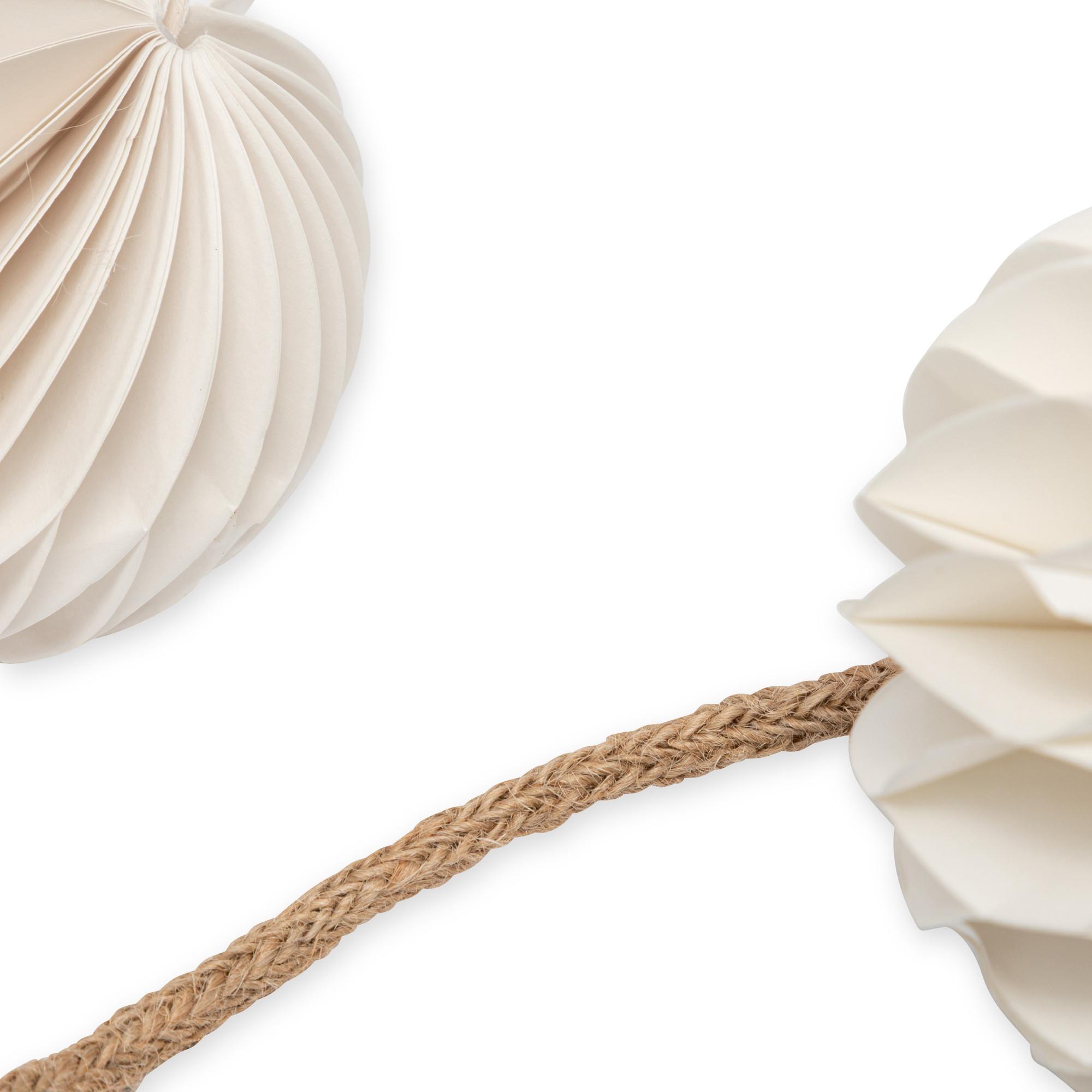  Guirlande lumineuse LED avec batterie Papier-Kugeln 