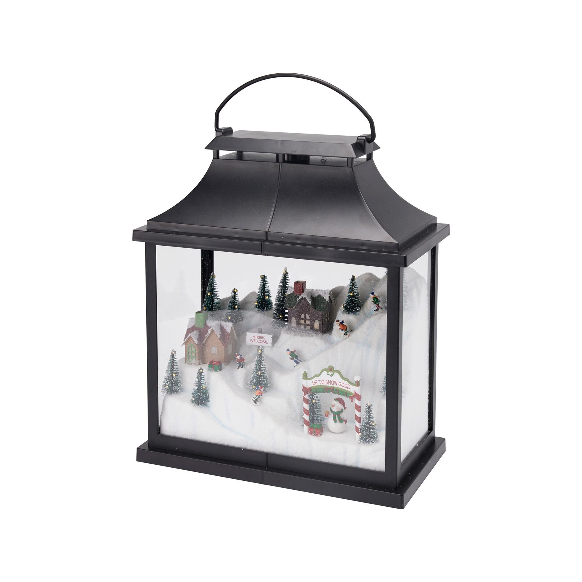  Decorazione di Natale a LED Laterne Winterlandschaft 