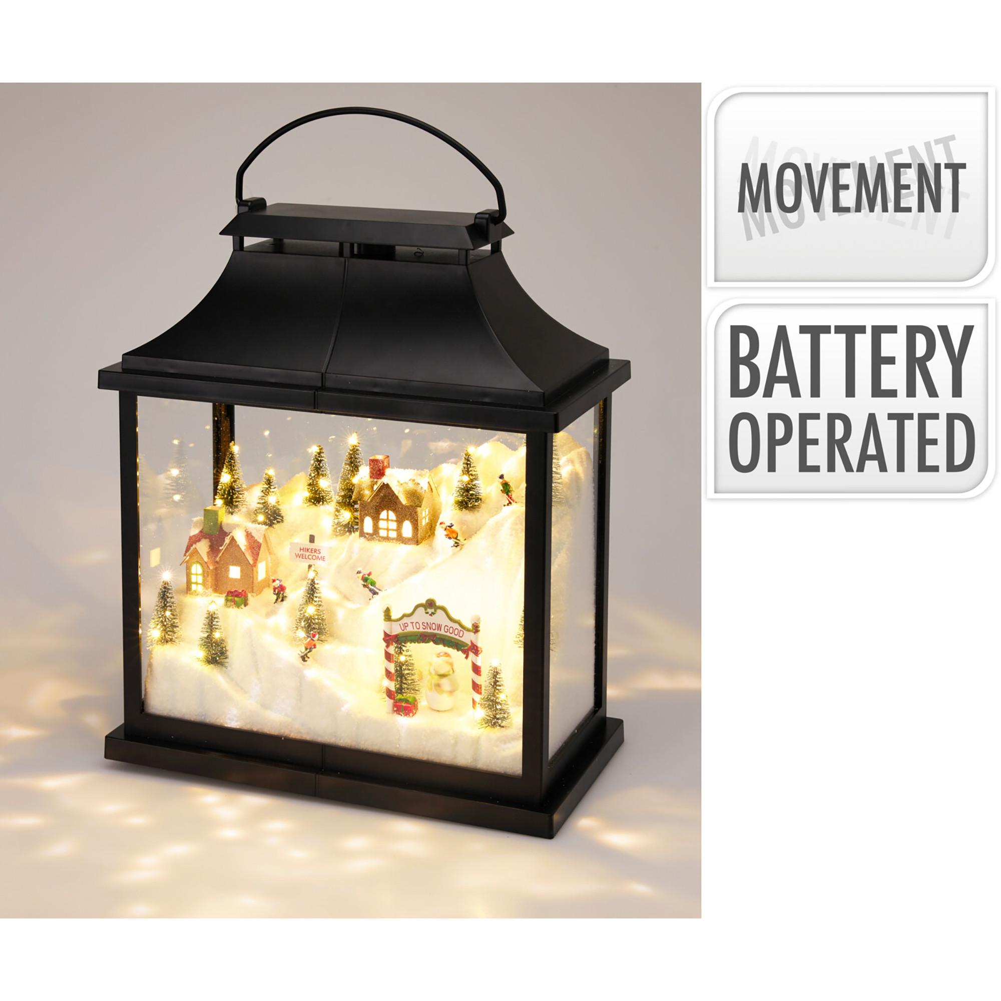  Decorazione di Natale a LED Laterne Winterlandschaft 