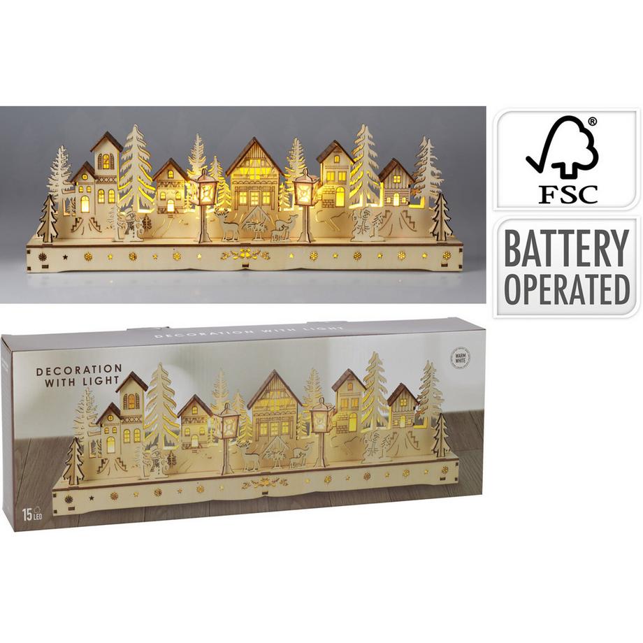  Décoration de Noël à LED Dorf 