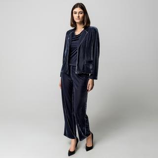 Manor Woman Ärmelloses Top Wasserfallkragen  