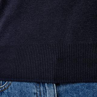 Manor Woman Maglione Polo a Maniche Corte con Colletto Borchiato  