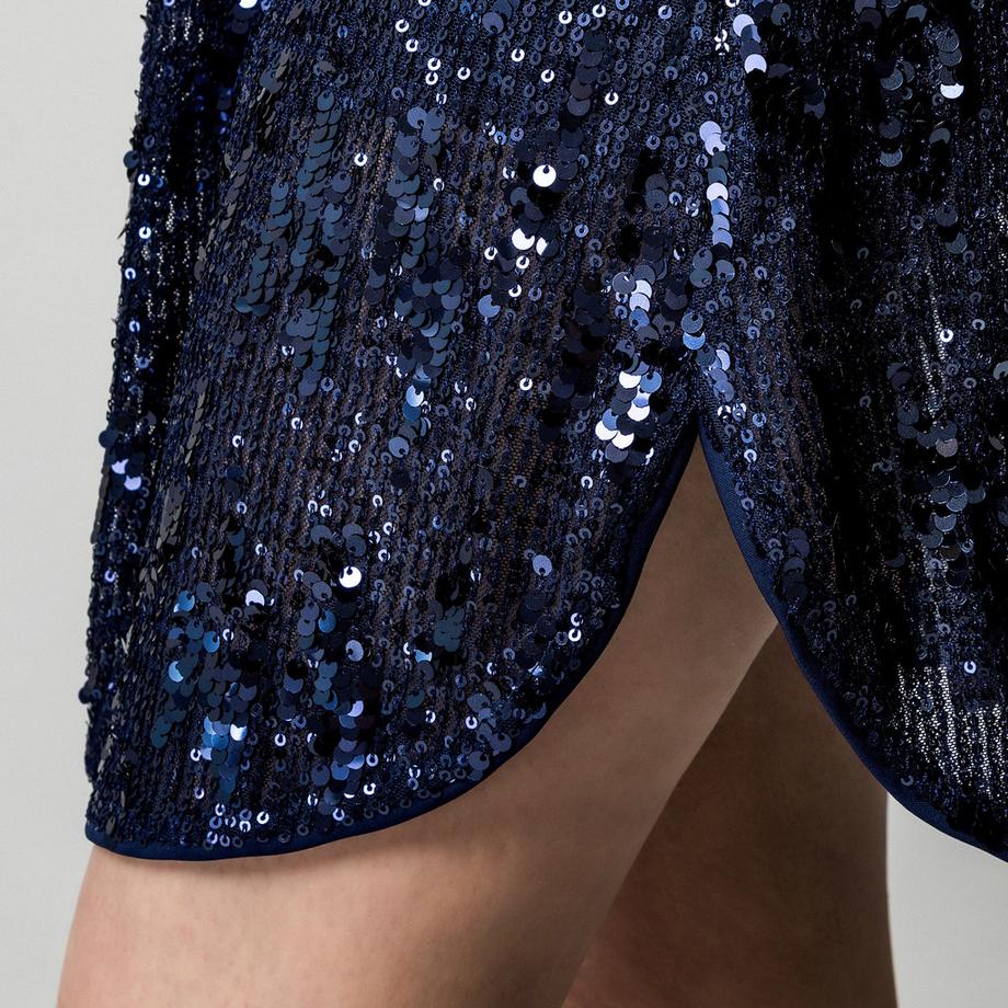 Manor Woman Cocktailkleid Paillettenbesatz  