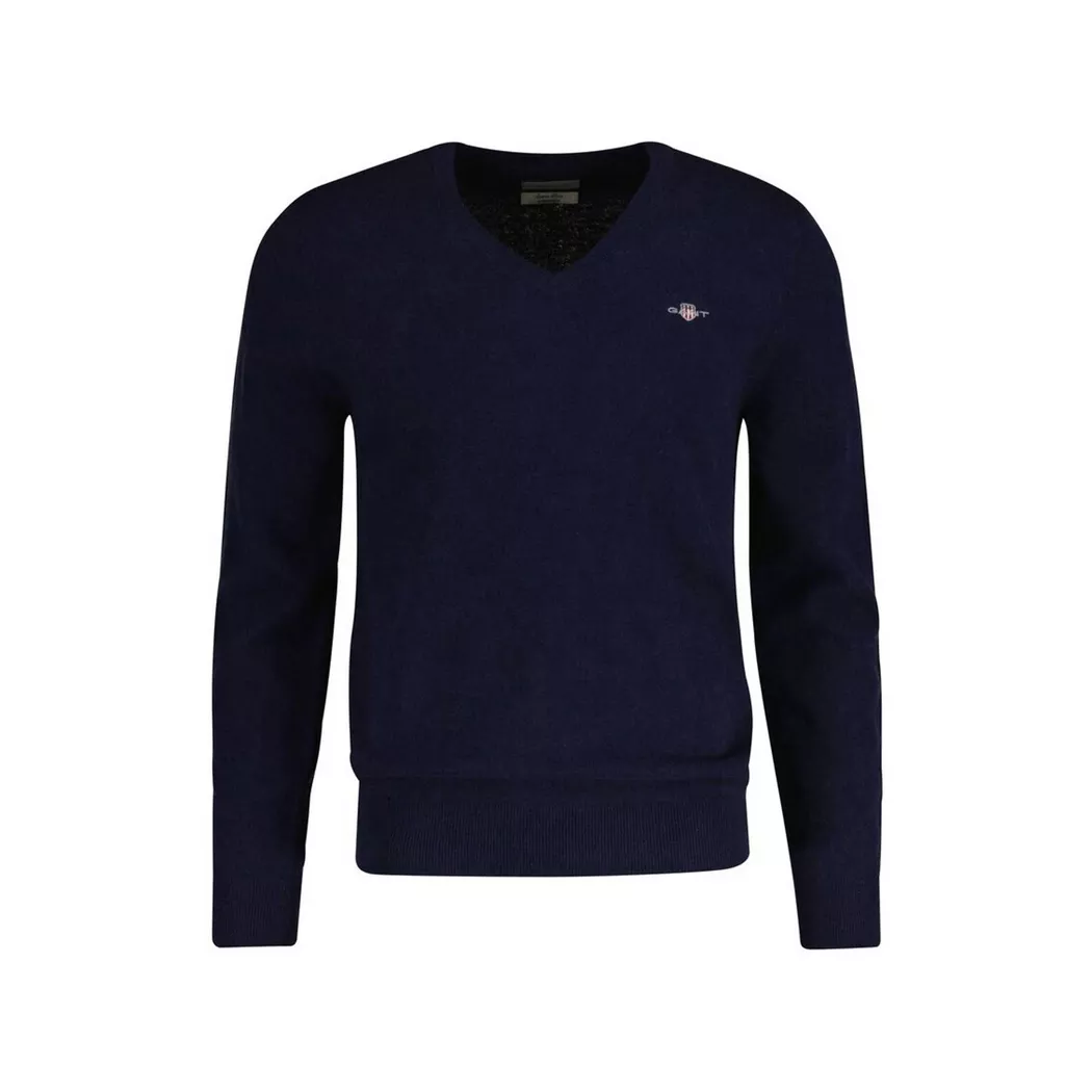 GANT Classic Cotton Crew Neck Herr, EVENING BLUE, L