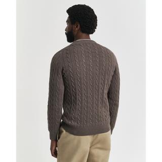GANT Pull Col Rond Maille Torsadée  