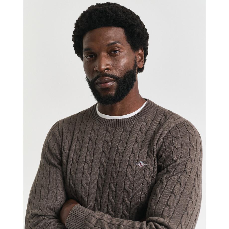 GANT Maglione Girocollo a Treccia  