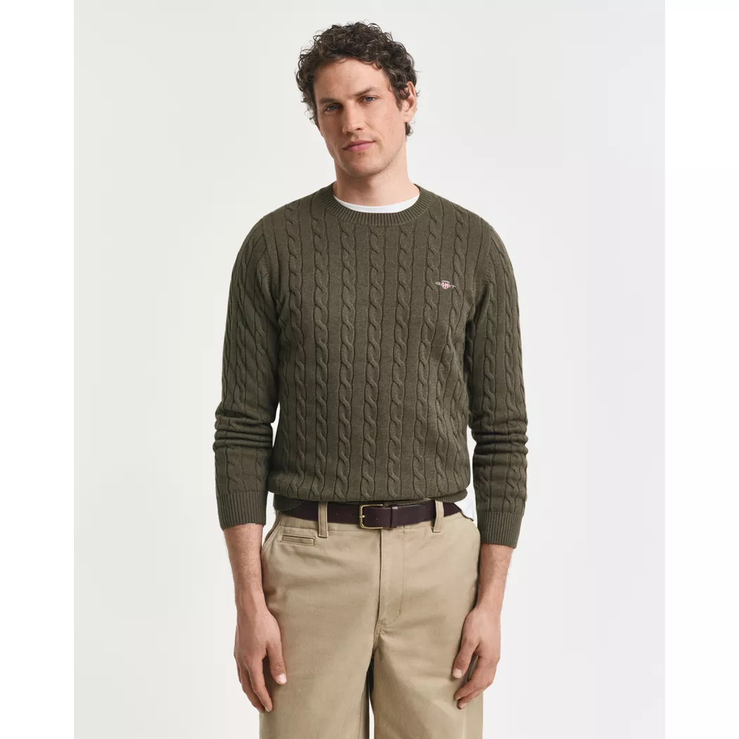 Gant - Pullover, für Herren, Khaki, Größe S