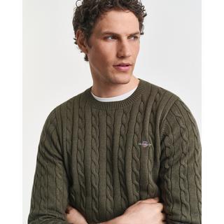 GANT Pull Col Rond Maille Torsadée  