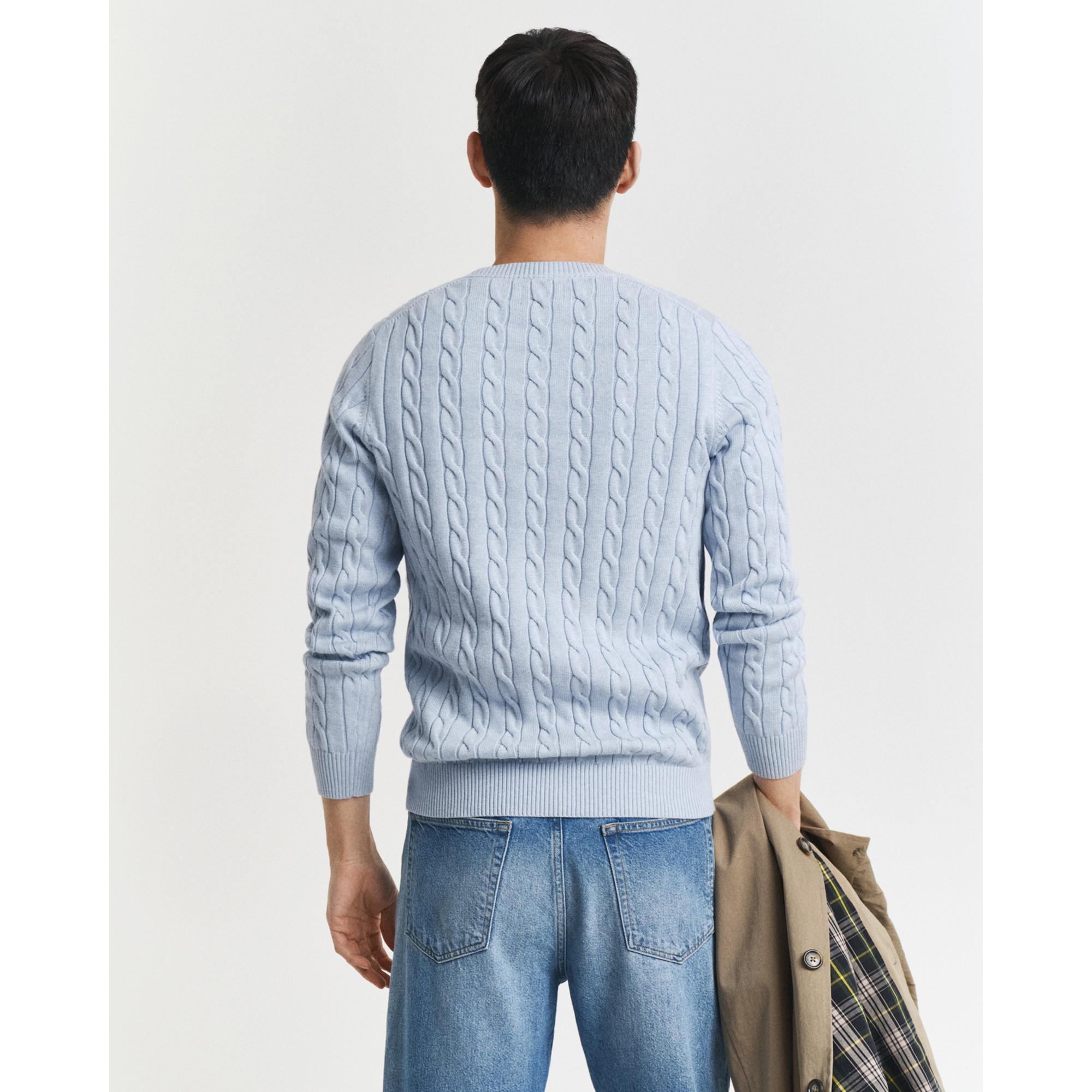 GANT Maglione Girocollo a Treccia  