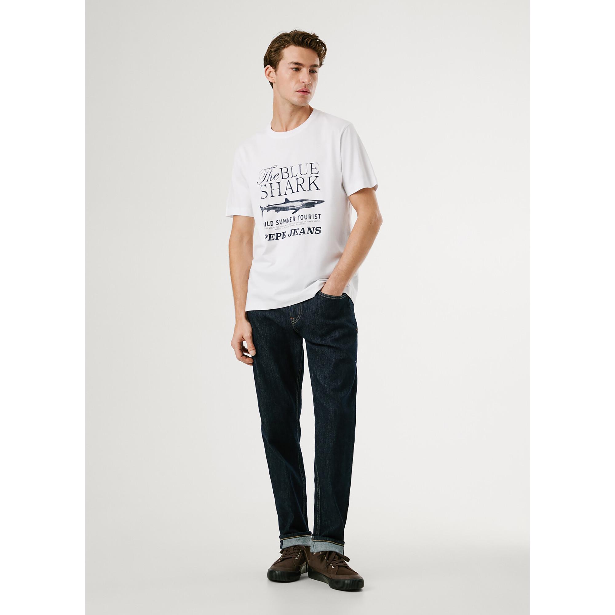 GANT The Blue Shark Grafikdruck T-Shirt  