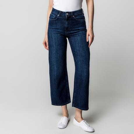 Pepe Jeans London Lexa Straight Fit High Waist Wide Leg Jeans  