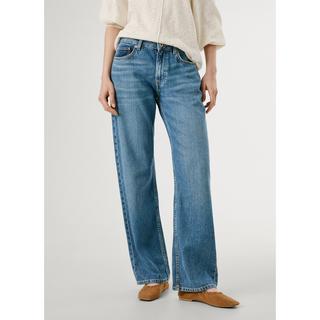Pepe Jeans London Boyfriend Low Rise Straight Leg Jeans  